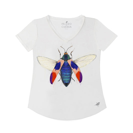 COLOR DOTS BEETLE PEN DRAWING